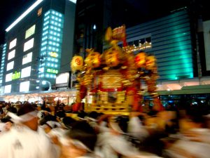 Mikoshi of Yasaka Shrine at Gion Festiaval