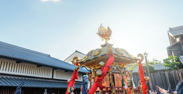 The Mikoshi (portable shrine) of the festival in Kyoto