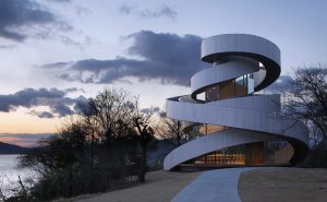 Ribbon Chapel by Hiroshi Nakamura in Hiroshima, Japan